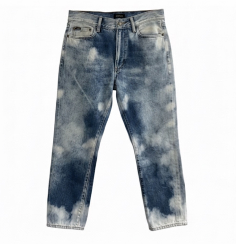 Polo Ralph Lauren Bleached Effect “The Avery Boyfriend”  Cropped Jeans Size 28